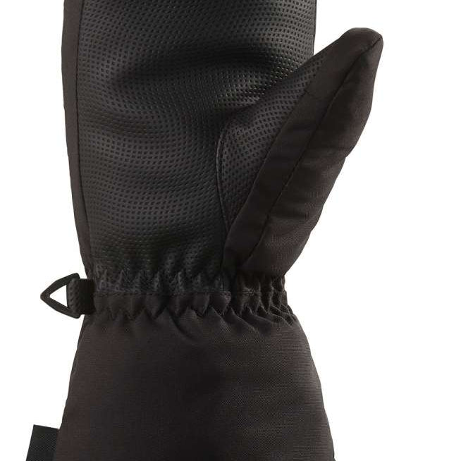 Dakine Kids Tracker Mitt 2022-2023 - A black mitt with a textured palm and thumb, featuring a small logo on the cuff.