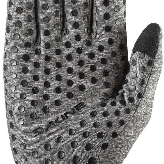 Dakine Lades Storm Liner 2022-2023 - A gray glove with black dots and a textured grip on the thumb.