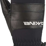Dakine Ladies Baron GORE-TEX Index Mitt 2022-2023 - Mitts are black with a textured pattern on the palm and fingers, featuring a strap closure at the wrist.
