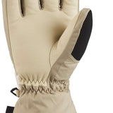 Dakine Women's Camino Leather Gloves - The gloves are light brown with a darker brown trim and have a smooth leather texture.
