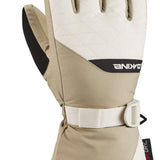 Dakine Women's Camino Leather Gloves - A pair of gloves with a quilted pattern on the back and brown leather palms.