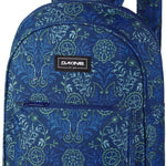 Dakine Ladies Essentials Pack 7L 2022-2023 - A blue backpack with a floral pattern and a zippered front pocket.