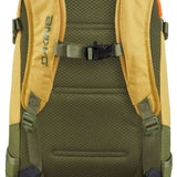 Dakine Ladies Heli Pro 20L Backpack 2024 - A green backpack with a zippered front pocket and adjustable straps.