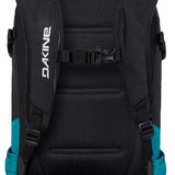 Dakine Ladies Heli Pro 20L Backpack 2024 - A black backpack with a white logo on the front and teal accents along the bottom.