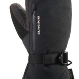 Dakine Ladies Leather Sequoia GORE-TEX Mittens - Mittens are black with a textured leather palm and quilted pattern on back of hand.