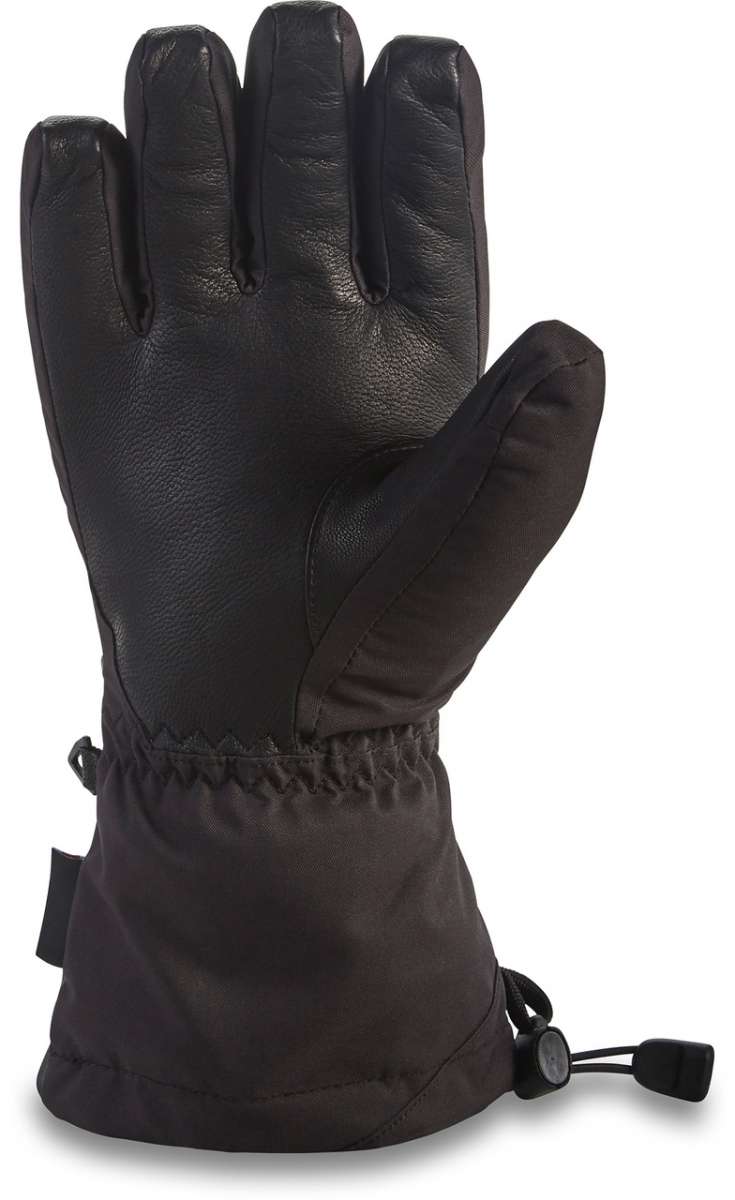 Dakine Ladies Tahoe Glove 2022-2023 - A black glove with a textured palm and thumb, featuring a small logo on the wrist strap.