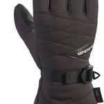 Dakine Ladies Tahoe Glove 2022-2023 - A black glove with a quilted pattern on the back of the hand and fingers, featuring a strap closure at the wrist.