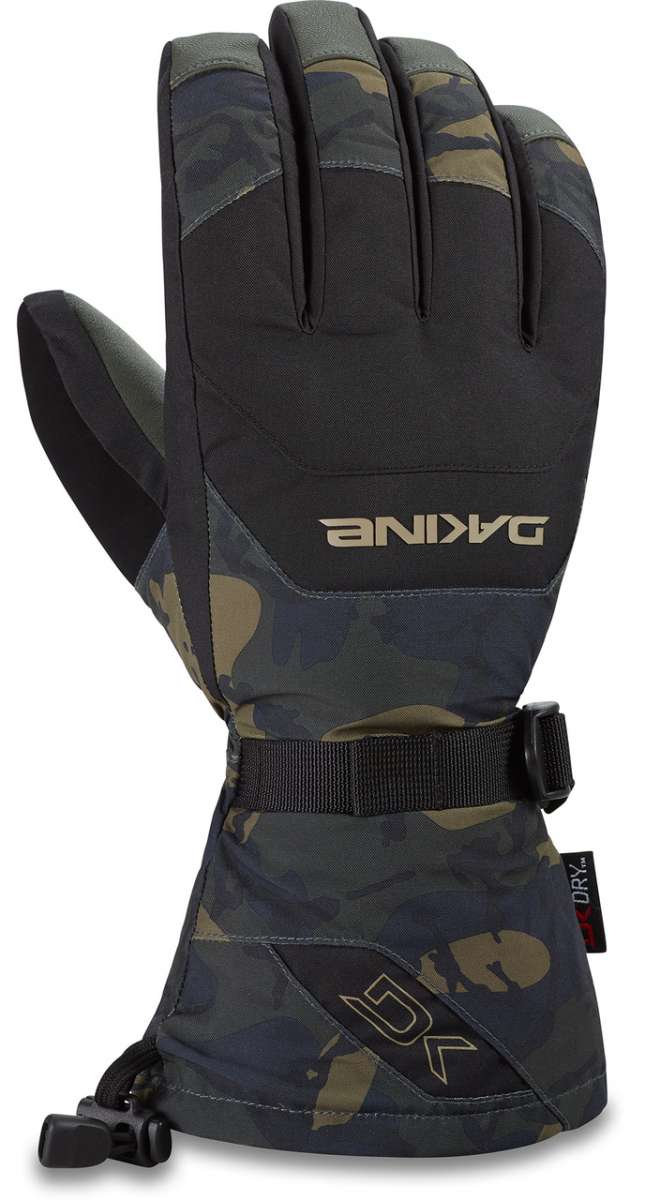 Dakine Leather Scout Glove 2022-2023 - A brown leather glove with a black strap and buckle on the wrist.