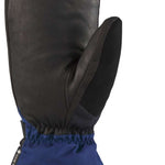 Dakine Leather Titan GORE-TEX Mitt - Mitt is black with brown leather trim and a gray palm.