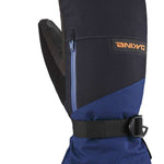 Dakine Leather Titan GORE-TEX Mitt - Mitt is black with brown leather accents and a gray palm.