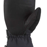 Dakine Leather Titan GORE-TEX Mittens - Mittens are black with a textured leather palm and thumb, featuring a strap closure at the wrist.