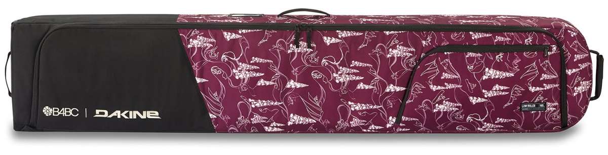 Dakine - Low Roller Board Bag 2024 is shown in a dark gray color with white lettering and logos.