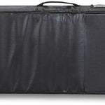 Dakine Low Roller Board Bag 2024 - Black bag with white logo and straps on top, lying flat on a light-colored surface.