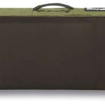 Dakine Low Roller Board Bag 2024 - Black bag with white logo and straps on top, lying flat on a light-colored floor.