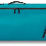 Dakine - Low roller board bag with a black top panel, teal bottom panel and white lettering.