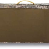 Dakine Low Roller Board Bag 2024 - Brown bag with black zipper and handle, featuring a camouflage pattern on the side.