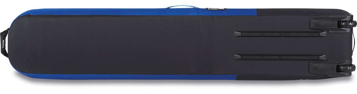 Dakine Low Roller Board Bag 2024 - Black bag with white lettering and a zippered pocket on the side.