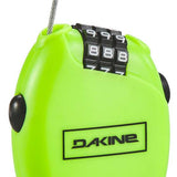 Dakine Micro Lock - Small, black plastic box with a combination dial on top and a metal cable protruding from it.