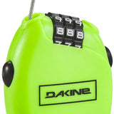 Dakine Micro Lock - Small black plastic box with a combination dial on top, featuring white numbers and a small metal cable protruding from the side.