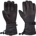 Dakine Nova Short Gloves 2024 - A pair of black gloves with a textured palm and thumb, featuring a small logo on the wrist strap.