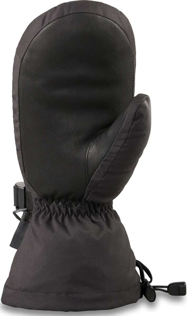 Dakine Nova Short Mittens - Pair of black mittens with a textured palm and thumb, featuring a small logo on the cuff.