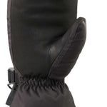 Dakine Nova Short Mittens - Pair of black mittens with a textured palm and thumb, featuring a small logo on the cuff.