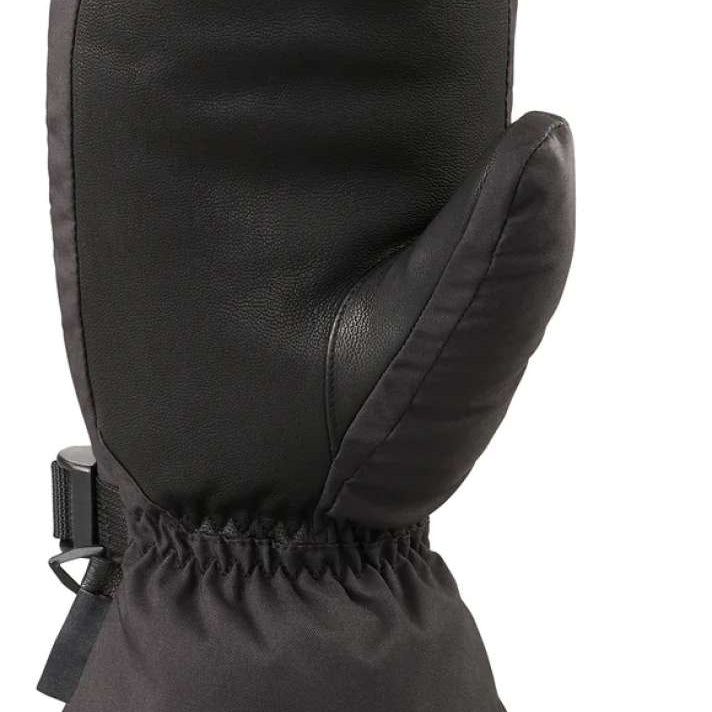 Dakine Nova Short Mittens - Pair of black mittens with a textured palm and thumb, featuring a small logo on the cuff.