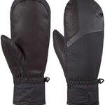 Dakine Nova Short Mittens - Black mittens with a textured palm and thumb patch, featuring a small logo on the cuff.