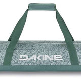 Dakine Padded Ski Sleeve 2024 - A light blue padded sleeve with a white floral pattern and a zippered top, featuring two dark gray straps on either side.