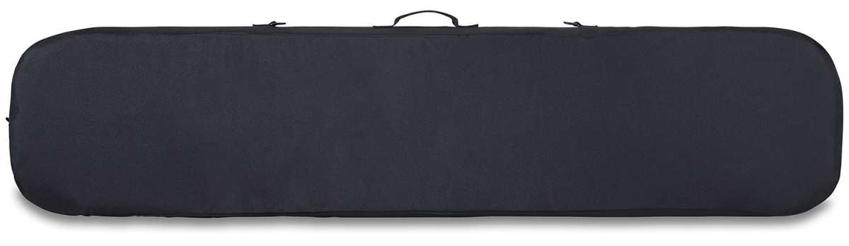 Dakine Pipe Board Bag 2024 - Black bag with a zippered top and handle on one end, featuring a rectangular shape with rounded corners.