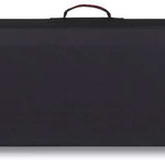 Dakine Pipe Board Bag 2024 - Black bag with red zipper pull on top left corner.