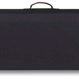 Dakine Pipe Board Bag 2024 - Black bag with red zipper pull on top left corner.