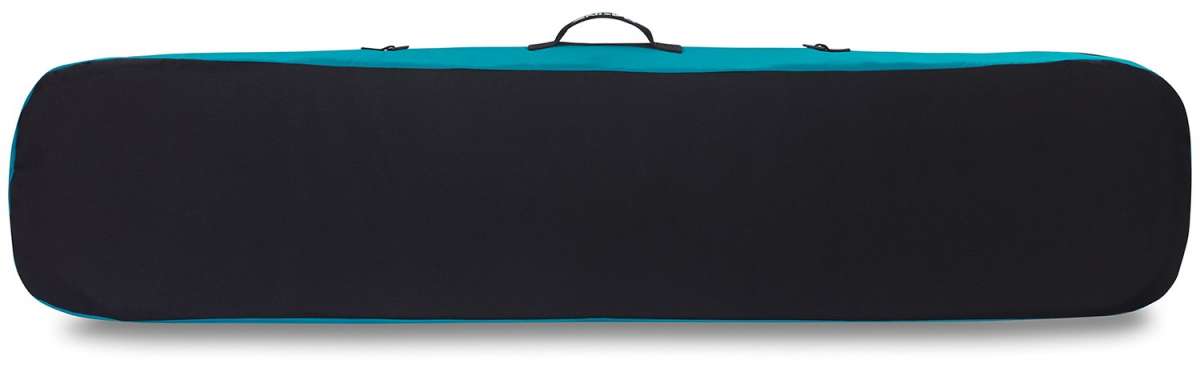 Dakine Pipe Board Bag 2024 - Black bag with blue trim and a handle on top.