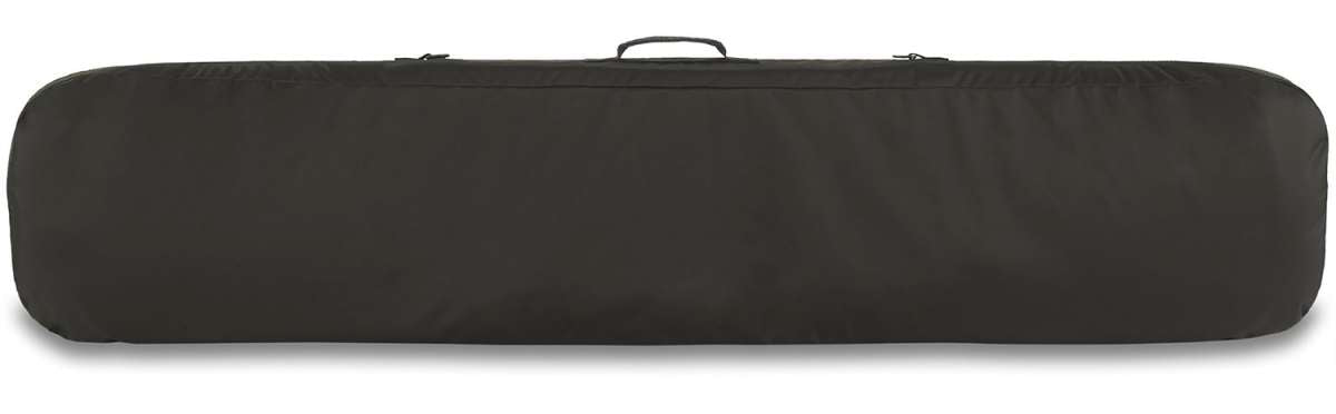 Dakine Pipe Board Bag 2024 - Black bag with a zippered top and handle on one end, featuring a rectangular shape with rounded corners.