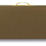 Dakine Pipe Board Bag 2024 - Brown bag with a zippered top and handle on the side, featuring a repeating pattern of small white dots.