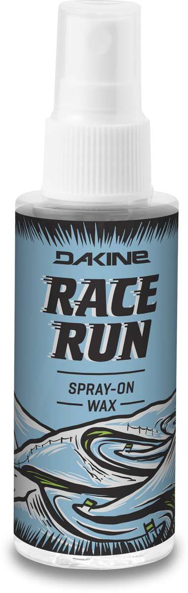 Dakine Race Run Spray on Wax 2022-2023 - A small bottle of clear spray-on wax with a white cap and black label.