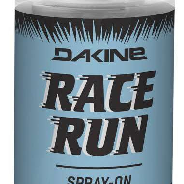 Dakine Race Run Spray on Wax 2022-2023 - A small bottle of clear spray-on wax with a white cap and black label.