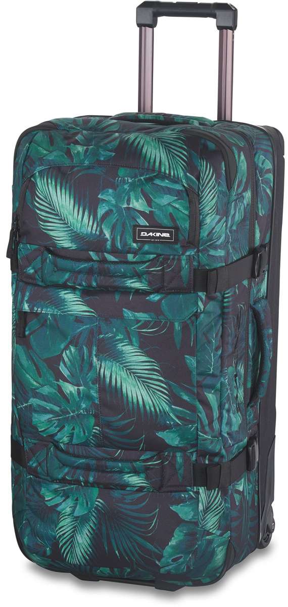 Dakine Split Roller 85L 2022-2023 - Black roller bag with white lettering and a handle on top.