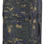 Dakine Split Roller 85L 2022-2023 - Black roller bag with silver hardware and a zippered top compartment.