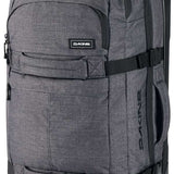 Dakine Split Roller 85L 2022-2023 - Gray roller bag with black trim and wheels, featuring a handle on top.