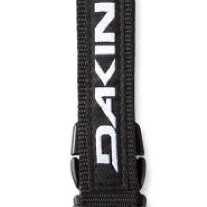 Dakine Standard Snowboarding Leash 2022-2023 - Black leash with white logo and black plastic buckle.