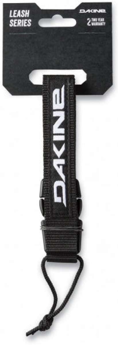 Dakine Standard Leash - Black leash with white Dakine logo on handle.