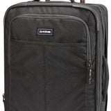 Dakine Status Roller 42L 2022-2023 - Black roller suitcase with four wheels and a retractable handle.
