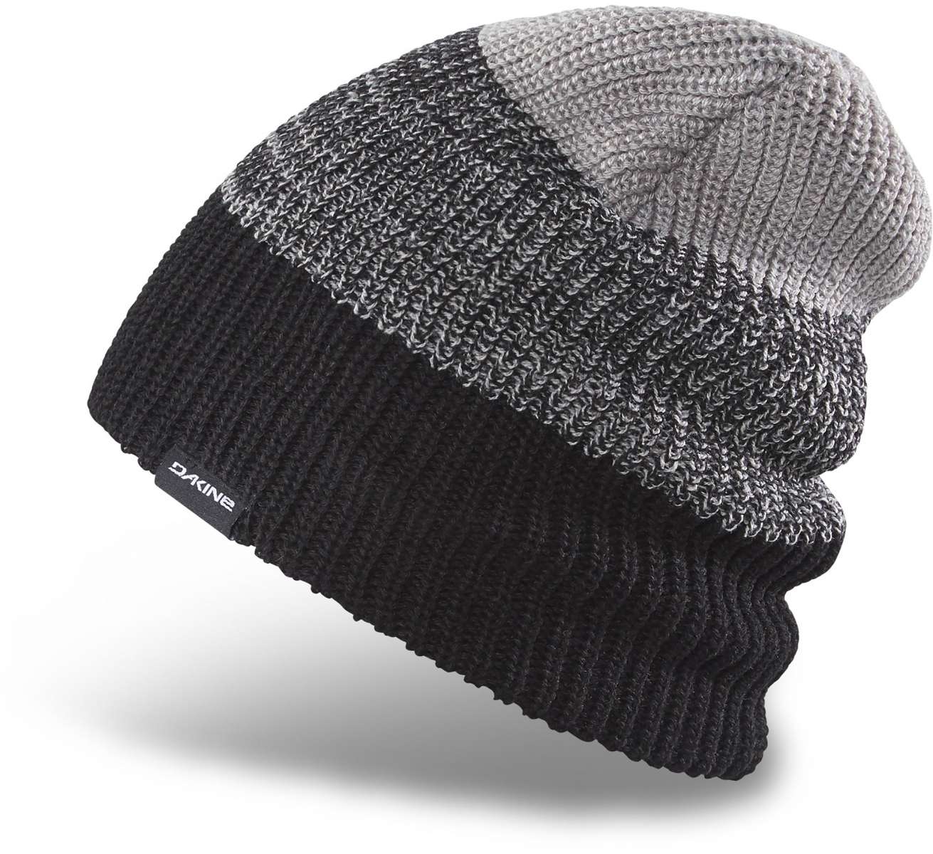 Dakine Tall Boy Beanie 2022-2023 - A black beanie with a gray stripe on top.
