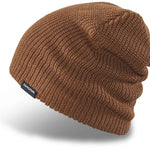 Dakine Tall Boy Beanie 2022-2023 - A brown beanie with a black tag featuring white lettering that reads "DAKINE".
