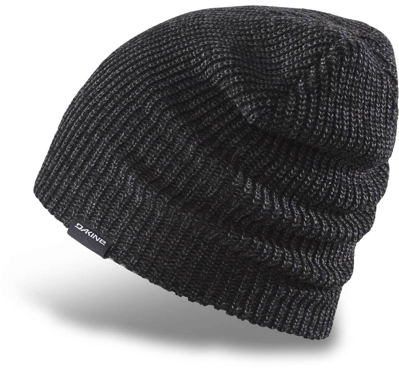 Dakine Tall Boy Beanie 2022-2023 - A black beanie with a ribbed cuff and a small white Dakine logo on the front.