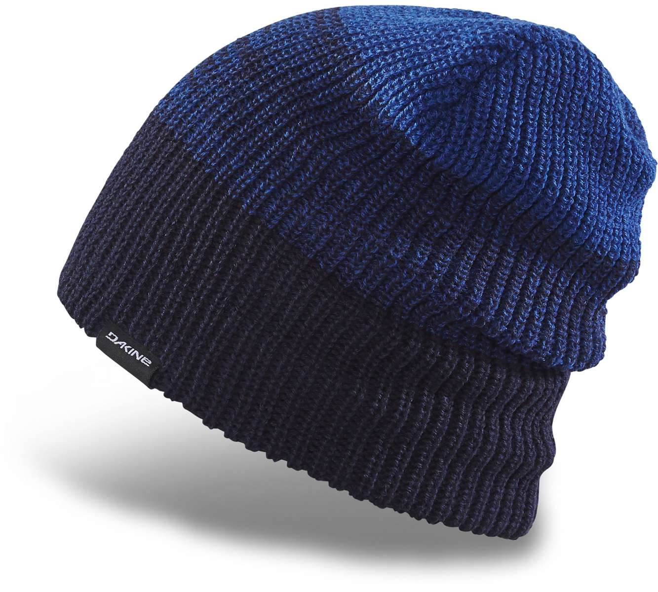 Dakine Tall Boy Beanie 2022-2023 - A navy blue beanie with a ribbed texture and folded cuff.