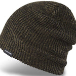 Dakine Tall Boy Beanie 2024 - A black beanie with a subtle gold fleck pattern and a small white "DAKINE" logo on the cuff.