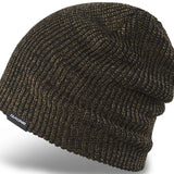 Dakine Tall Boy Beanie 2024 - A black beanie with a subtle gold fleck pattern and a small white "DAKINE" logo on the cuff.