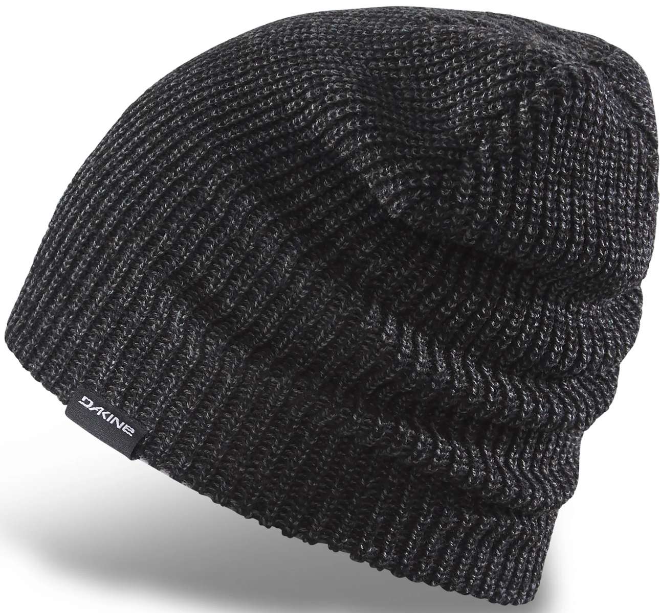 Dakine Tall Boy Beanie 2024 - A black beanie with a ribbed cuff and a small white Dakine logo on the front.